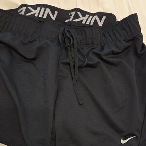 Nike Black Sports Shorts with Logo